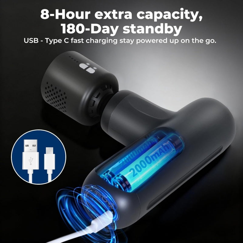 Heated Massage Gun - Deep Tissue Relief