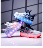 LED Flashing Kids Roller Skates - Breathable Mesh Design 11