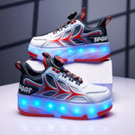 LED Flashing Kids Roller Skates - Breathable Mesh Design 5