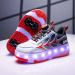 LED Flashing Kids Roller Skates - Breathable Mesh Design 8