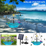 Solar Bird Bath Fountain Feeder - Eco-Friendly Garden 8