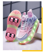 LED Flashing Kids Roller Skates - Breathable Mesh Design 10