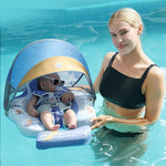 Anti-Rollover Baby Swim Ring with Sunshade | Mambobaby 11