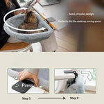 Folding Computer Desk Cat Bed - 2-in-1 Workspace & Pet Bed 4