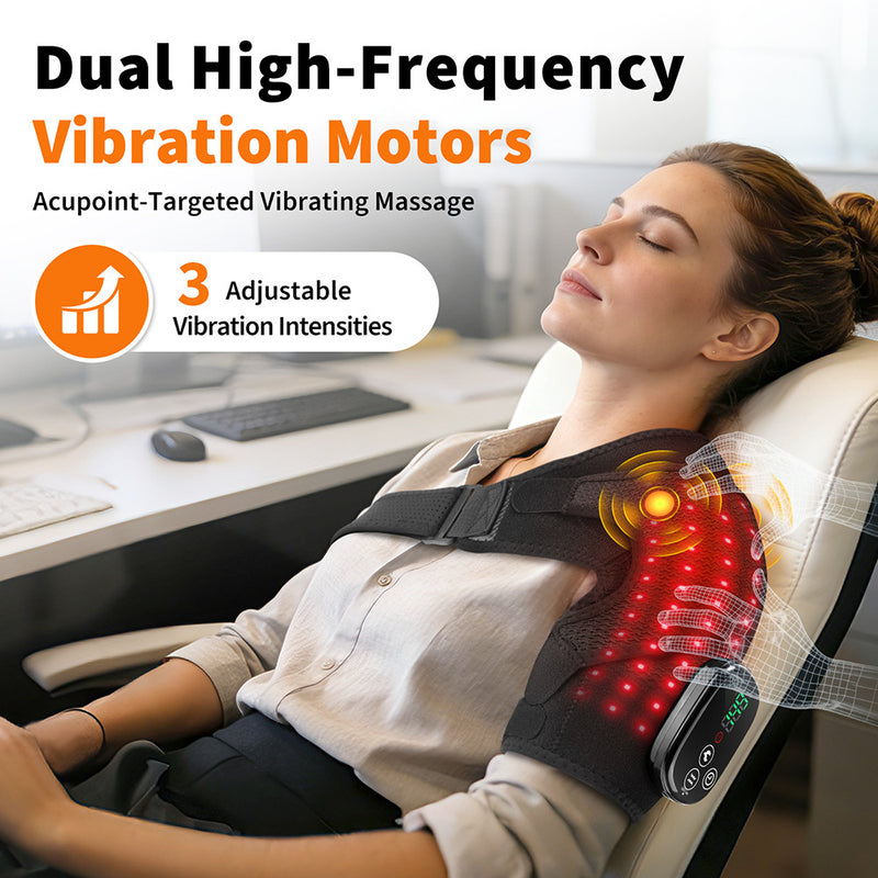 Electric-heated Shoulder Warmer With Vibration Massage And Heating Function For The Neck