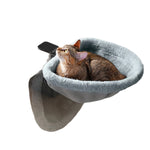 Folding Computer Desk Cat Bed - 2-in-1 Workspace & Pet Bed 5
