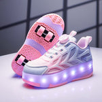 LED Flashing Kids Roller Skates - Breathable Mesh Design 1
