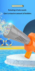 Electric Gatling Bubble Gun - Kids Handheld Bubble Maker 8