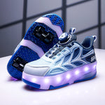 LED Flashing Kids Roller Skates - Breathable Mesh Design 7