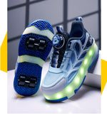 LED Flashing Kids Roller Skates - Breathable Mesh Design 14