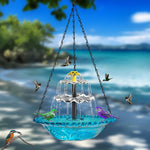 Solar Bird Bath Fountain Feeder - Eco-Friendly Garden 12