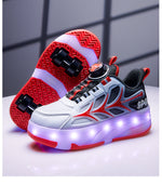 LED Flashing Kids Roller Skates - Breathable Mesh Design 15