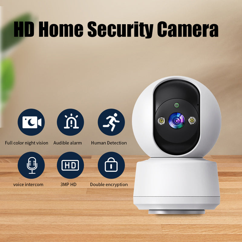 Smart HD Pan-Tilt Security Camera - Home Surveillance