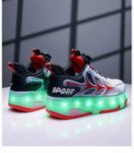 LED Flashing Kids Roller Skates - Breathable Mesh Design 17