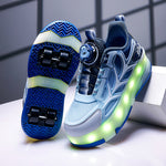 LED Flashing Kids Roller Skates - Breathable Mesh Design 2