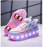 LED Flashing Kids Roller Skates - Breathable Mesh Design 9