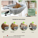 Folding Computer Desk Cat Bed - 2-in-1 Workspace & Pet Bed 7