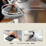 Folding Computer Desk Cat Bed - 2-in-1 Workspace & Pet Bed 13