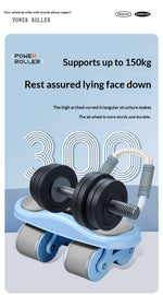 Automatic Rebound Plank-Crunch 2-in-1 Ab Wheel 48